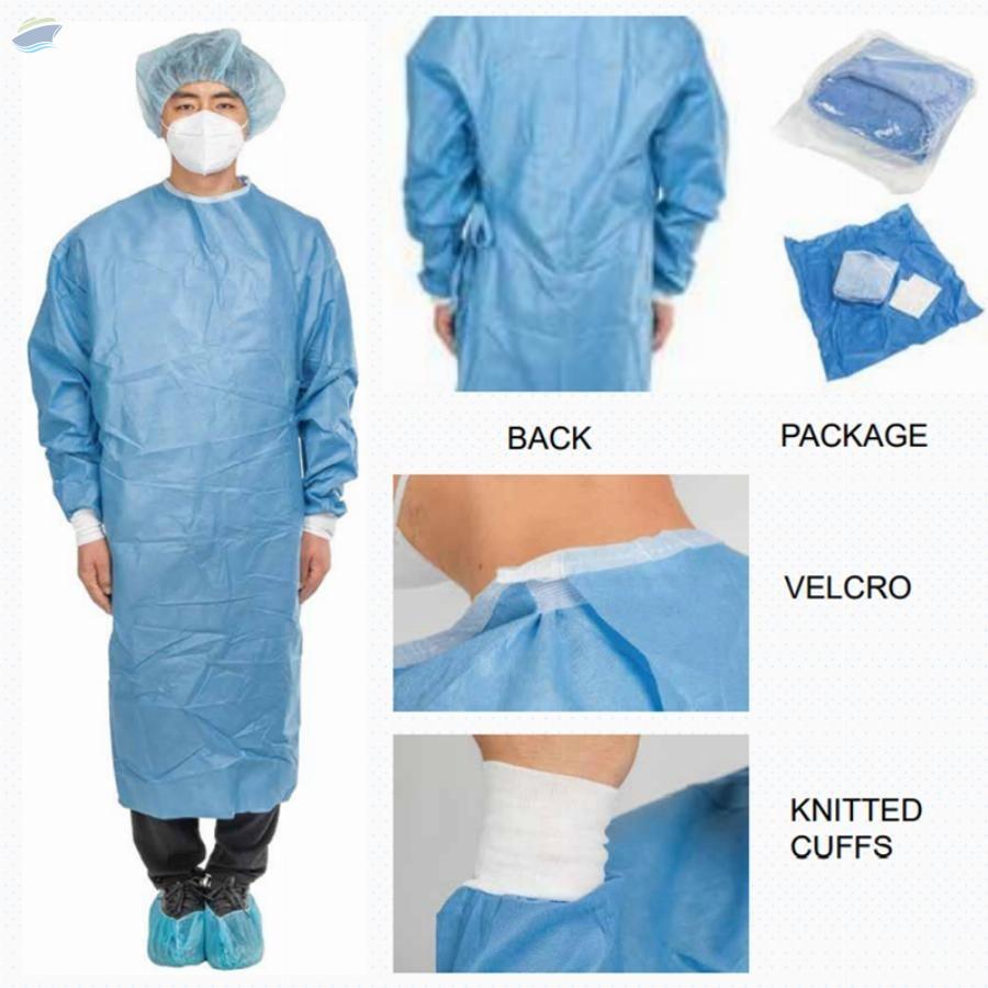 resources of Surgical Gown Level 2-level 4blue Ammi Level 2-3 exporters
