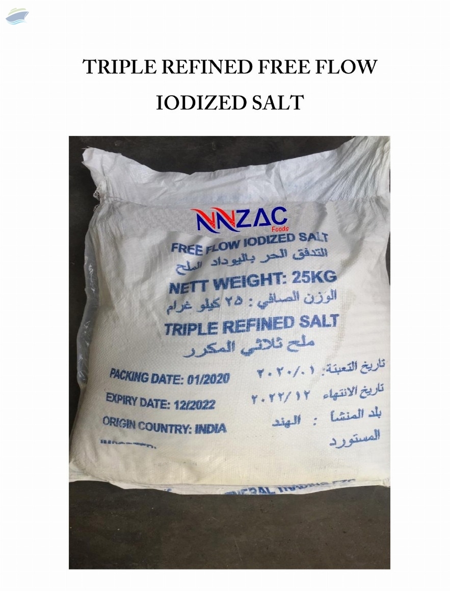 resources of Tripple Refined Free Flow Iodised Salt exporters